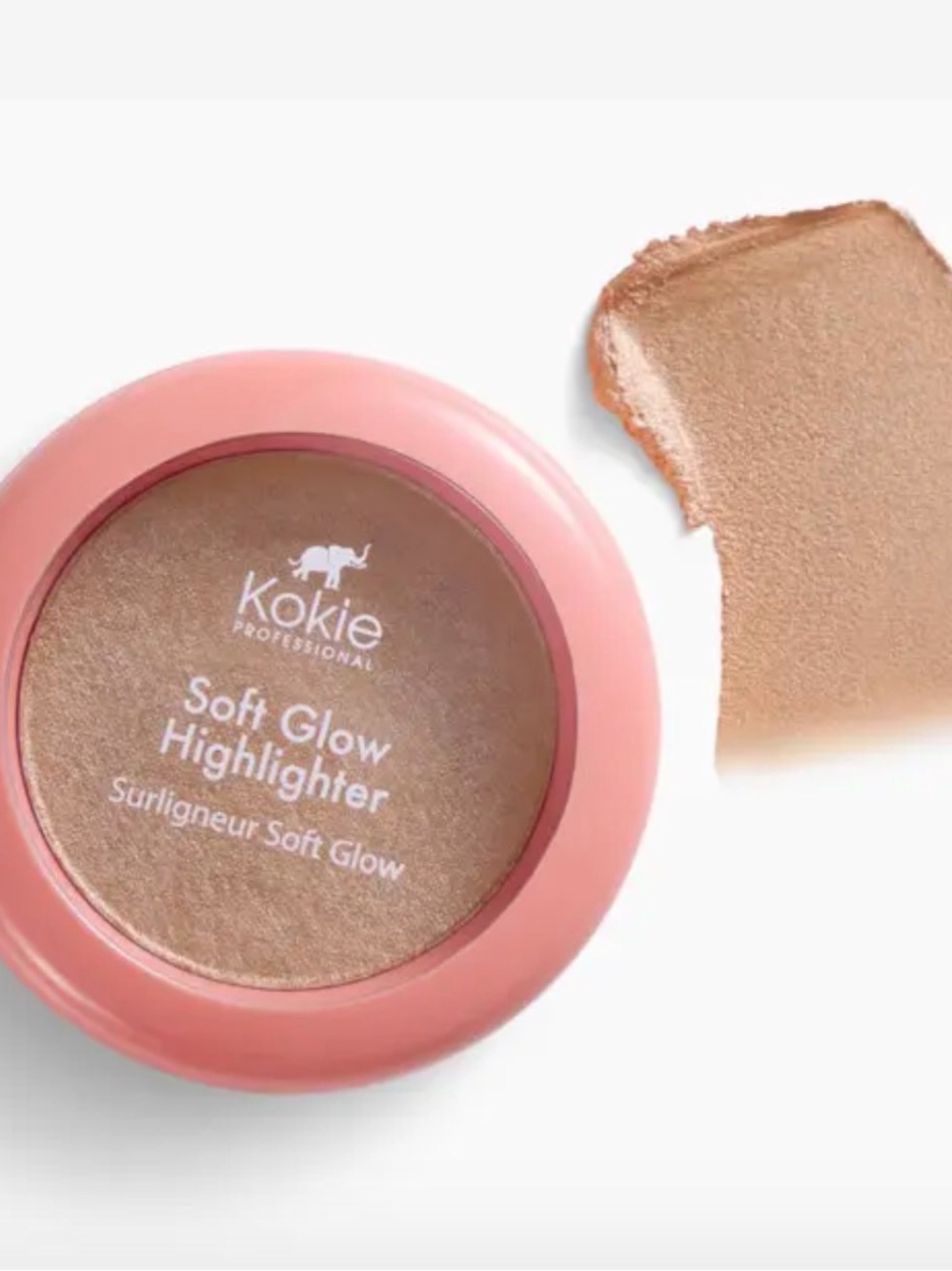 Kokie Soft Glow Highlighter — Warm Champagne Glow Heavenly shade